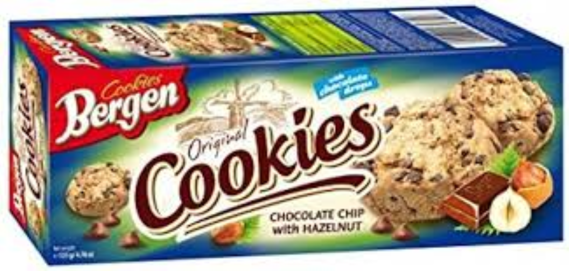 BERGEN CHOCOLATE CHIP WITH HAZELNUT 135G